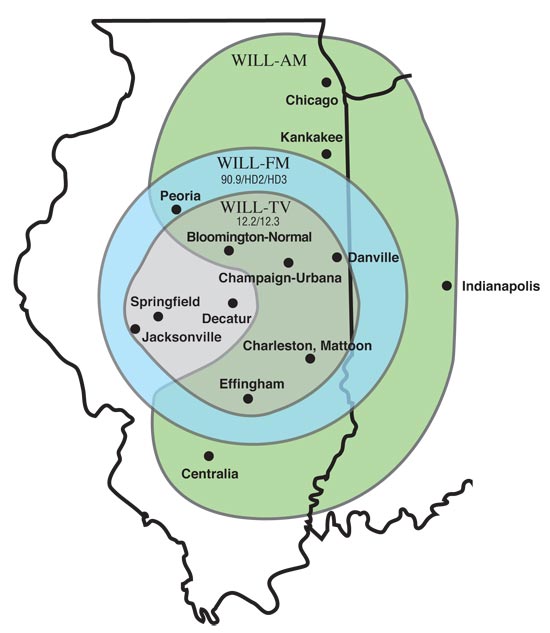 WILL coverage map