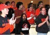 Students at meeting