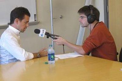 Jack Dorsey speaking with WILL's Sean Powers