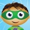 Head and shoulders of the cartoon character SuperWhy! from the PBSKids program.