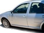View of a car from the side.