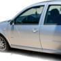 View of a car from the side.