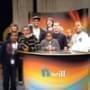 young media producers on the set at WILL-TV