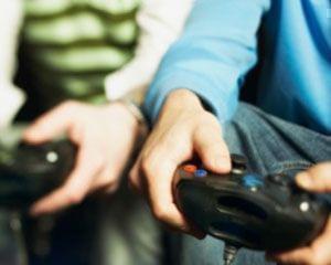 People playing a video game