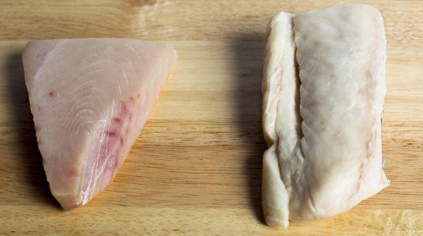 Escolar and Albacore tuna
