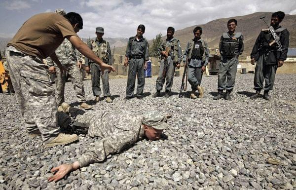 Training session for the Afghan National Police