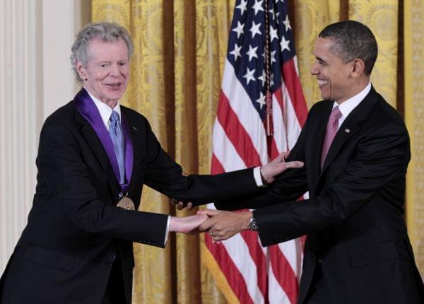 Van Cliburn meets President Barack Obama