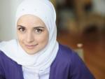 Mariam Sobh wearing a white hijab