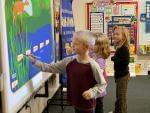 Gibson City first graders classify mammals in a PBS LearningMedia activity.