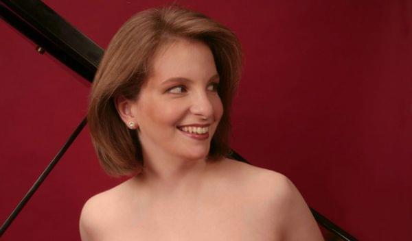 Orli Shaham in front of piano