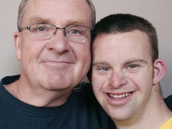 Tim Harris and his father, Keith