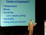 Ed Diener giving a lecture