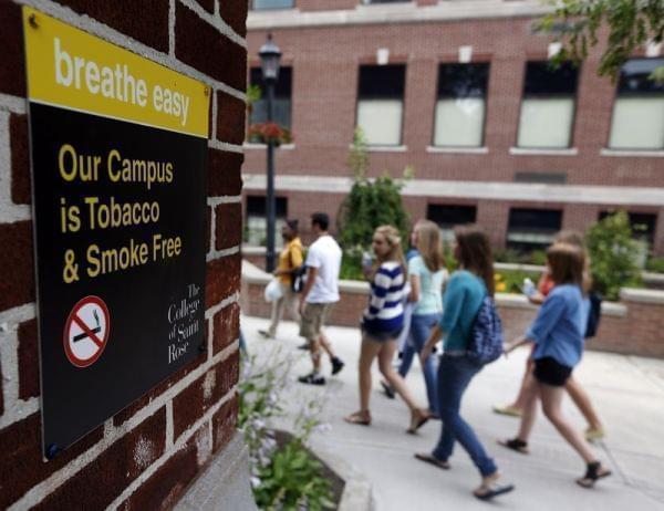 college campus smoking ban