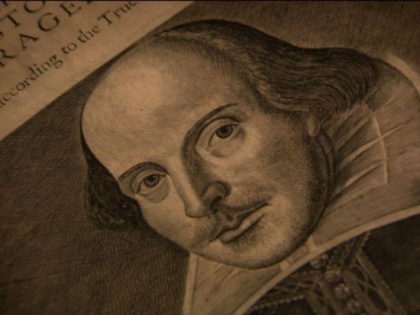 William Shakespeare in old print