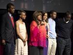 Chaz Ebert with family