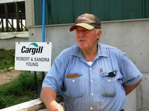 Hog farmer Bob Young