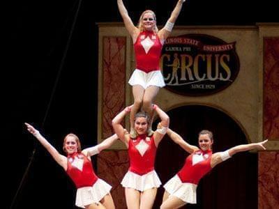 Gamma Phi Circus performers