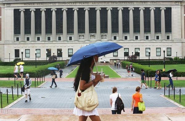 college campus at Columbia University