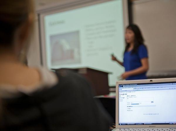 A class at the University of Illinois at Springfield.