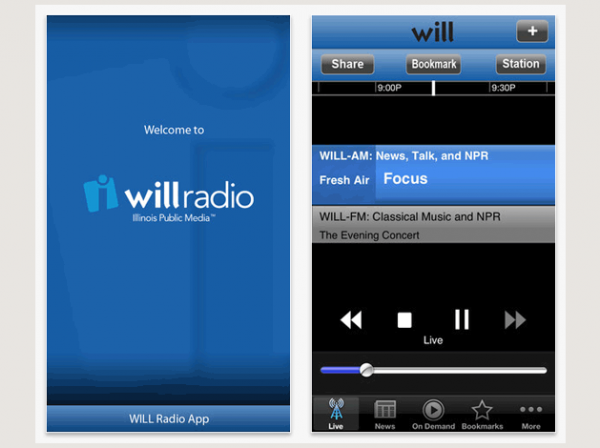 WILL Radio phone app