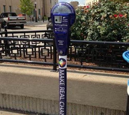 Make Real Change parking meter