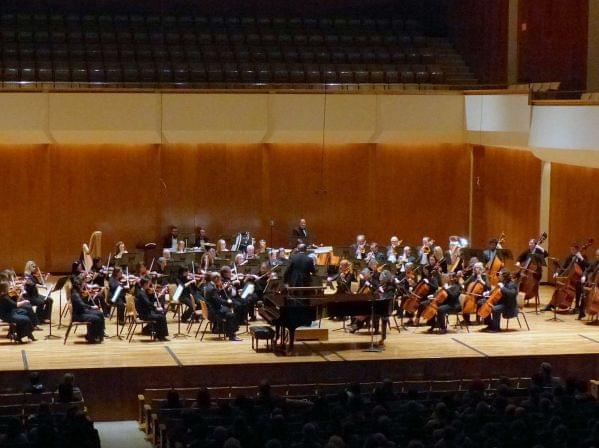 The Champaign-Urbana Symphony Orchestra performing under the direction of Stephen Alltop.