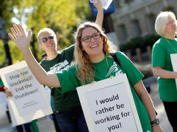 Furloughed federal workers