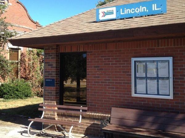 Train station in Lincoln, Ill.