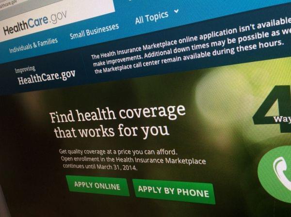 The HealthCare.gov website.