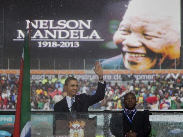 Barack Obama at Nelson Mandela memorial