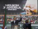 Barack Obama at Nelson Mandela memorial