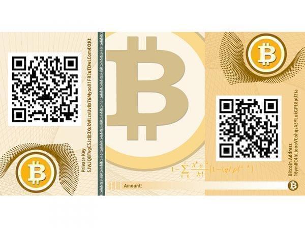 a bitcoin banknote
