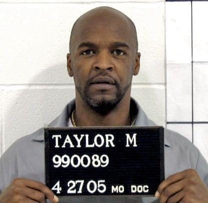 In this handout photo from the Missouri Correctional offices, Michael Anthony Taylor of Kansas City is shown. The Apothecary Shoppe, of Tulsa, submitted a sealed response to Taylor's lawsuit accusing it of illegally providing Missouri with a mad