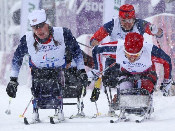 Tatyana McFadden wins silver in cross country one kilometer sprint at Paralympics