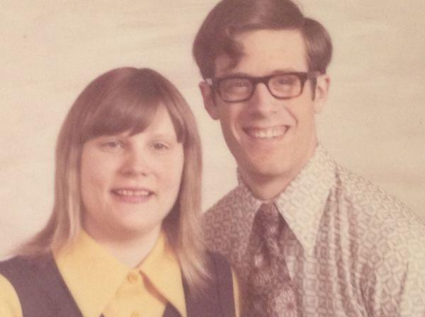 Ann and Robert Russell in 1972 after he returned home from Vietnam.