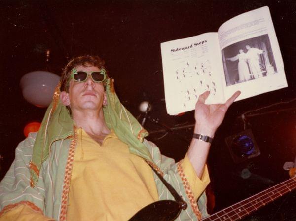 Mark Rubel with Captain Rat and the Blind Rivets at Mabel's in Dec. 1984.