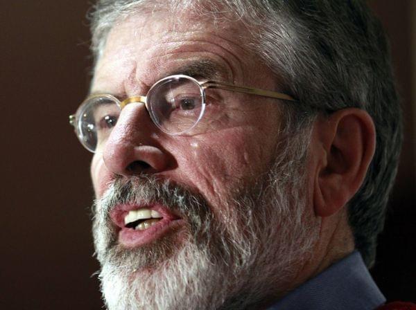 Sinn Fein President Gerry Adams is in custody and being questioned in connection with a 1972 kidnapping and murder.