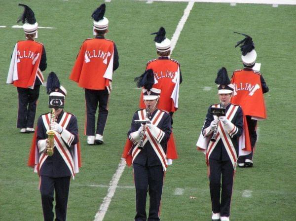 The University of Illinois' marching band.