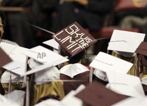 Graduation caps.