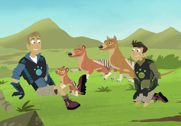 The Kratts go back in time to visit extinct animals