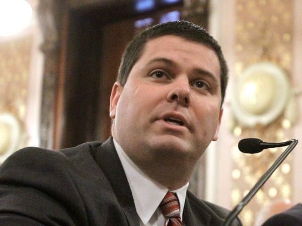 Jonathon Monken, director of the Illinois Emergency Management Agency, during an Illinois Senate Energy Committee hearing at the Illinois State Capitol Thursday, March 31, 2011, in Springfield, Ill.