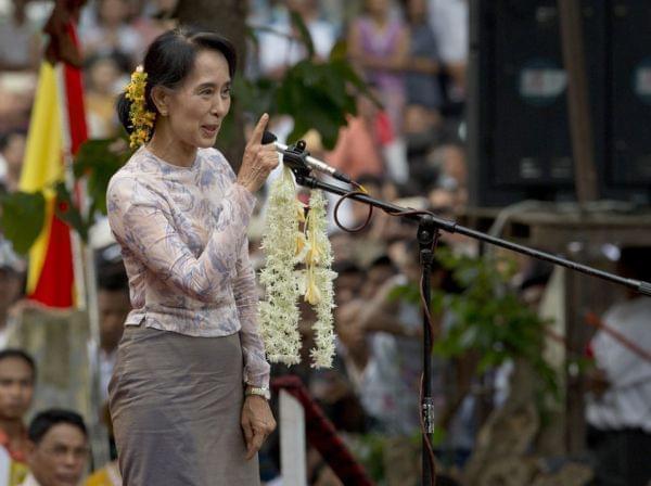 Myanmar opposition leader Aung San Suu Kyi