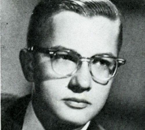 Roger Ebert in a 1960 senior class picture from Urbana High School. 