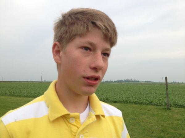 Derek Stoller, 15, joined the food hub when he was just 9-years-old. He said his small plot grossed $15,000 last year.