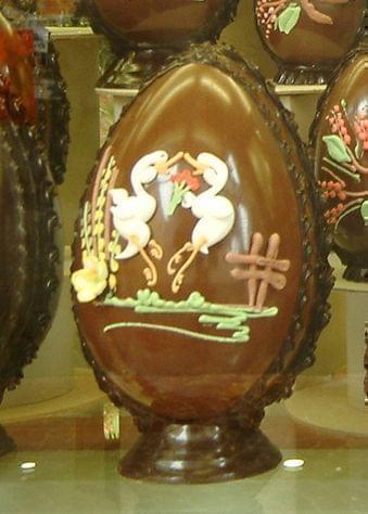 In Italy, elaborate chocolate Easter eggs are considered the food gift of choice this time of year.