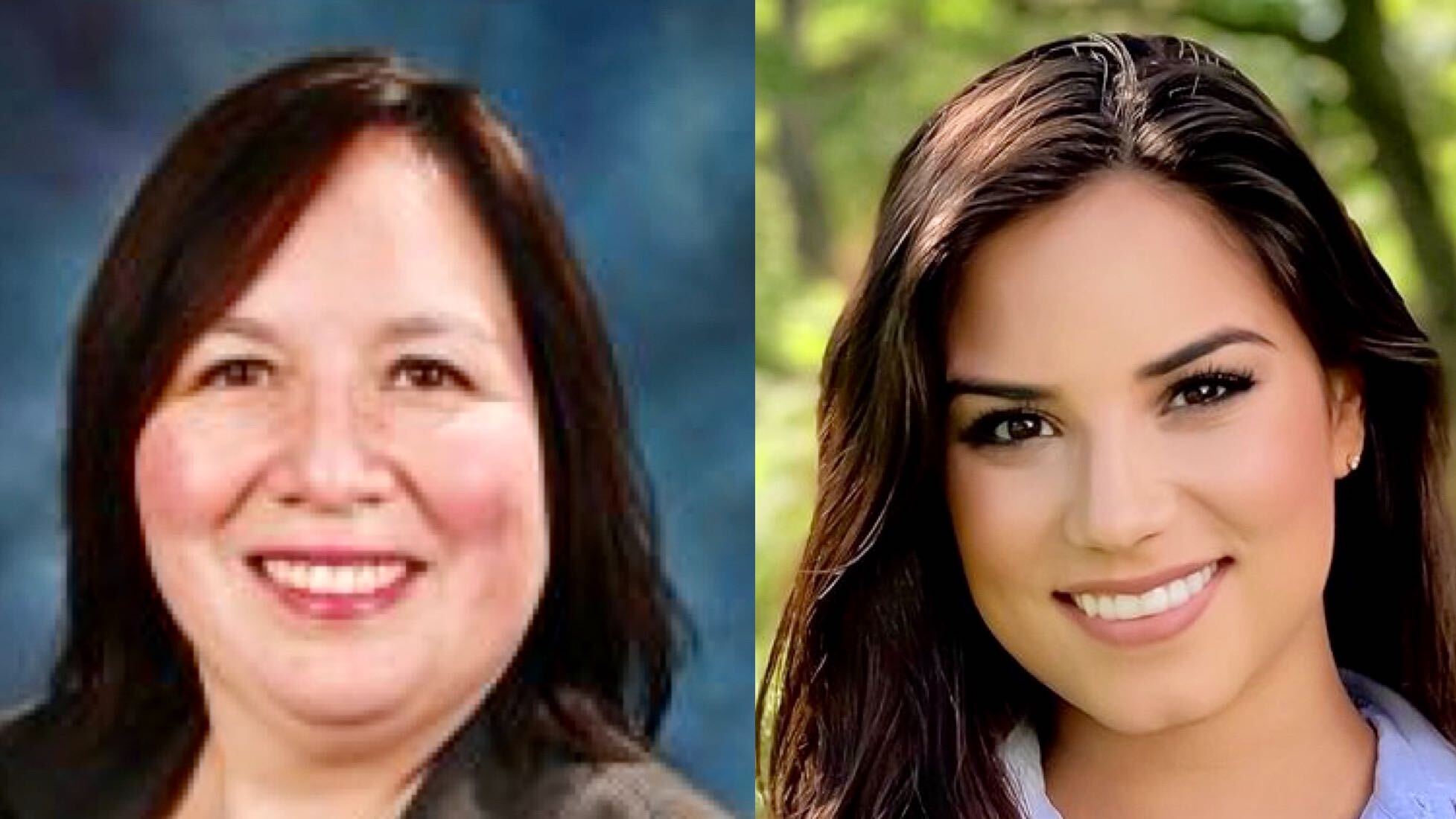 (L- R) Senator Cristina Castro and Catalina Lauf