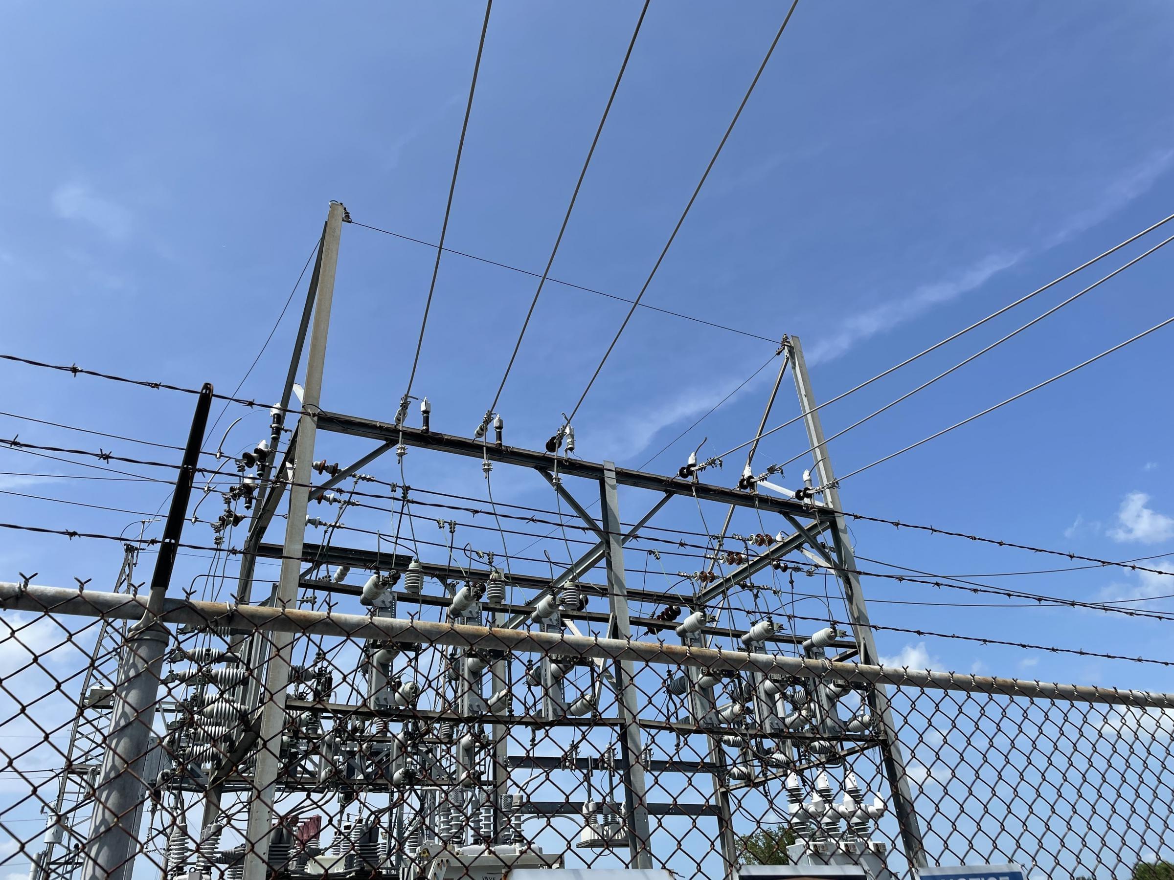 An electric power station near Hulbert, Oklahoma. Lake Region Electric Cooperative built the area's electric infrastructure when it was formed in 1949.
