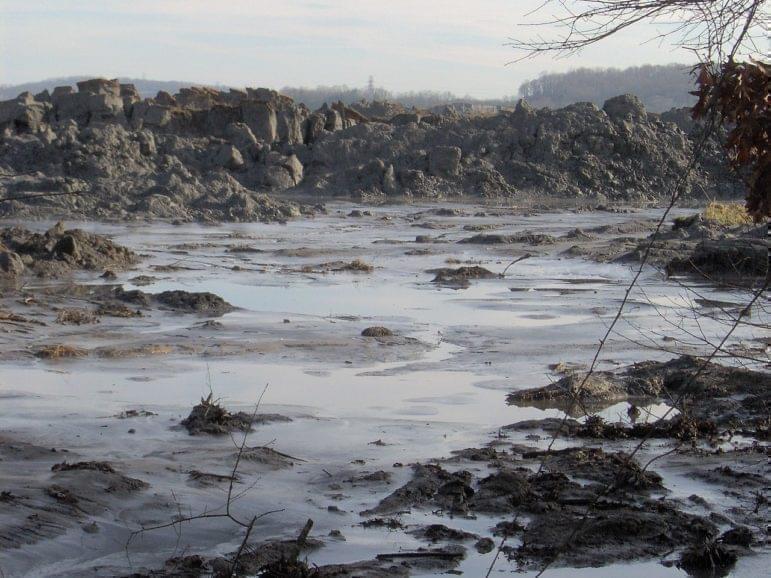 A view of the TVA Kingston Fossil Plant coal ash spill