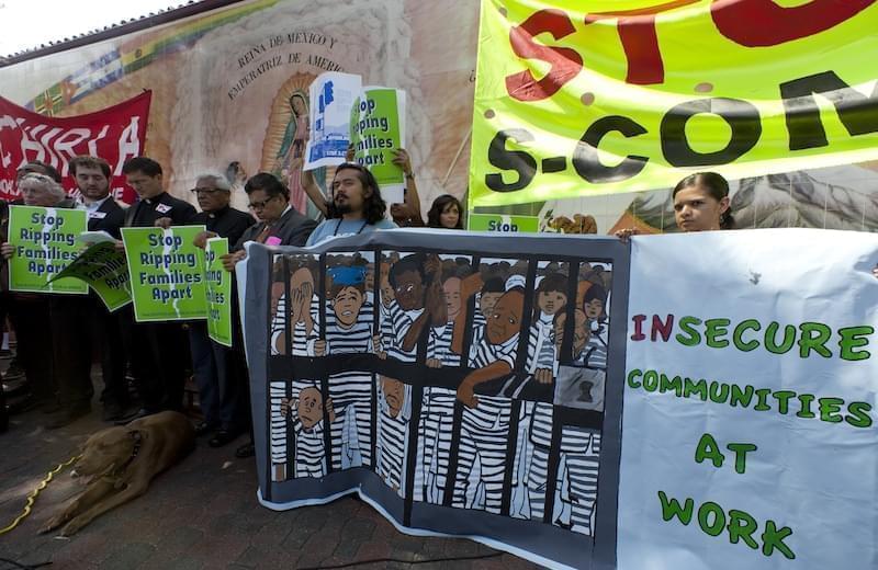 Immigrant rights groups and community members in LA protest Secure Communities