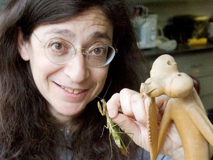 May Berenbaum with an insect